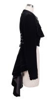 Devil Fashion CT016 Veste victorienne lgante en velour avec queue, broche et laage