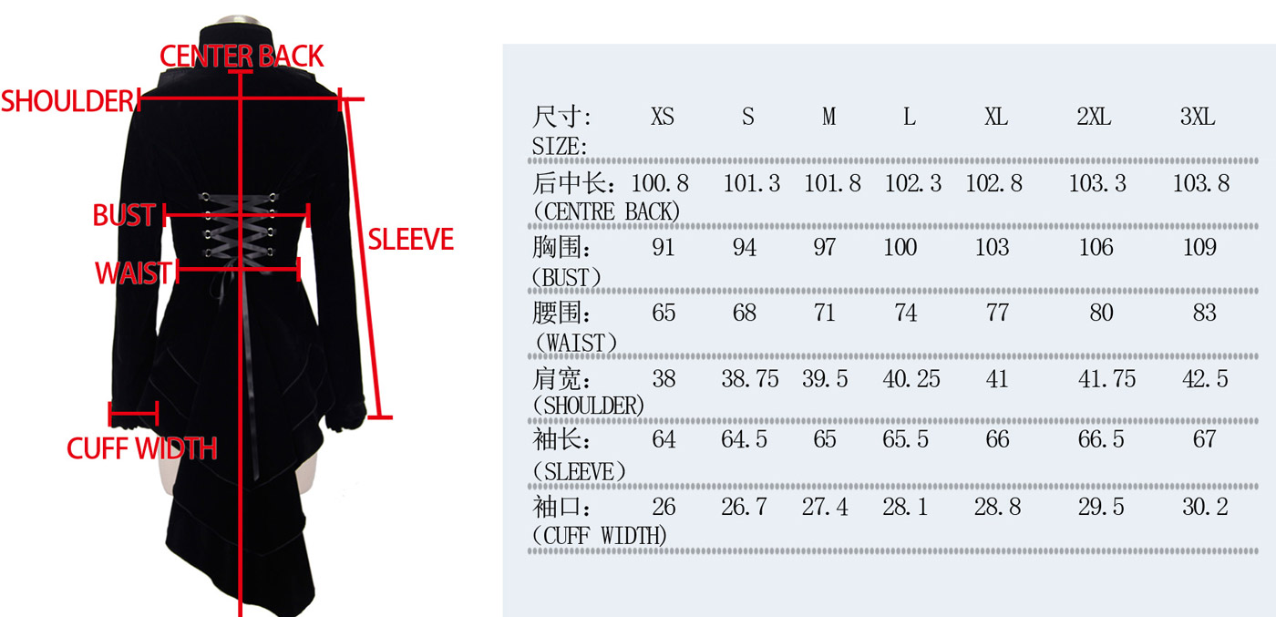 Size Chart - DEVFA0050