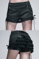 Black shorts with lace, lac...